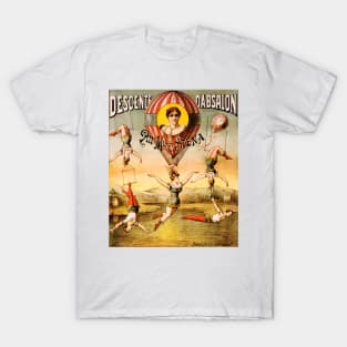 DESCENTE D' ABSALON Par Miss Siena Circus Acrobatic Advert Poster. T-Shirt